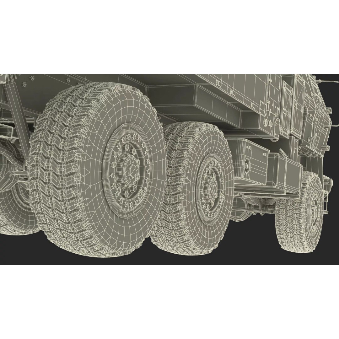 Military Mobile Command Truck 3D Model – PBR Game-Ready Vehicle, FBX - View 39