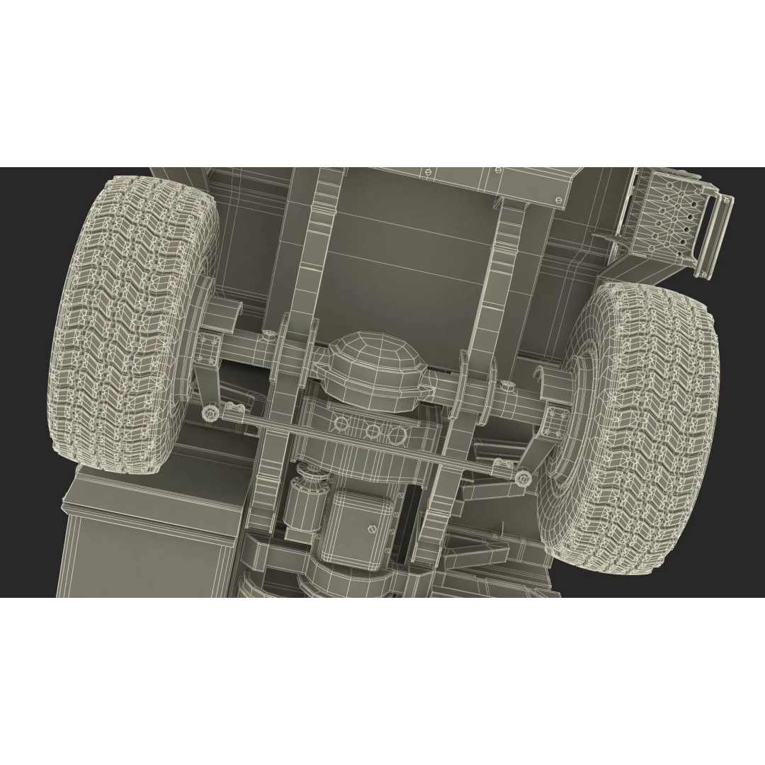 Military Mobile Command Truck 3D Model – PBR Game-Ready Vehicle, FBX - View 41