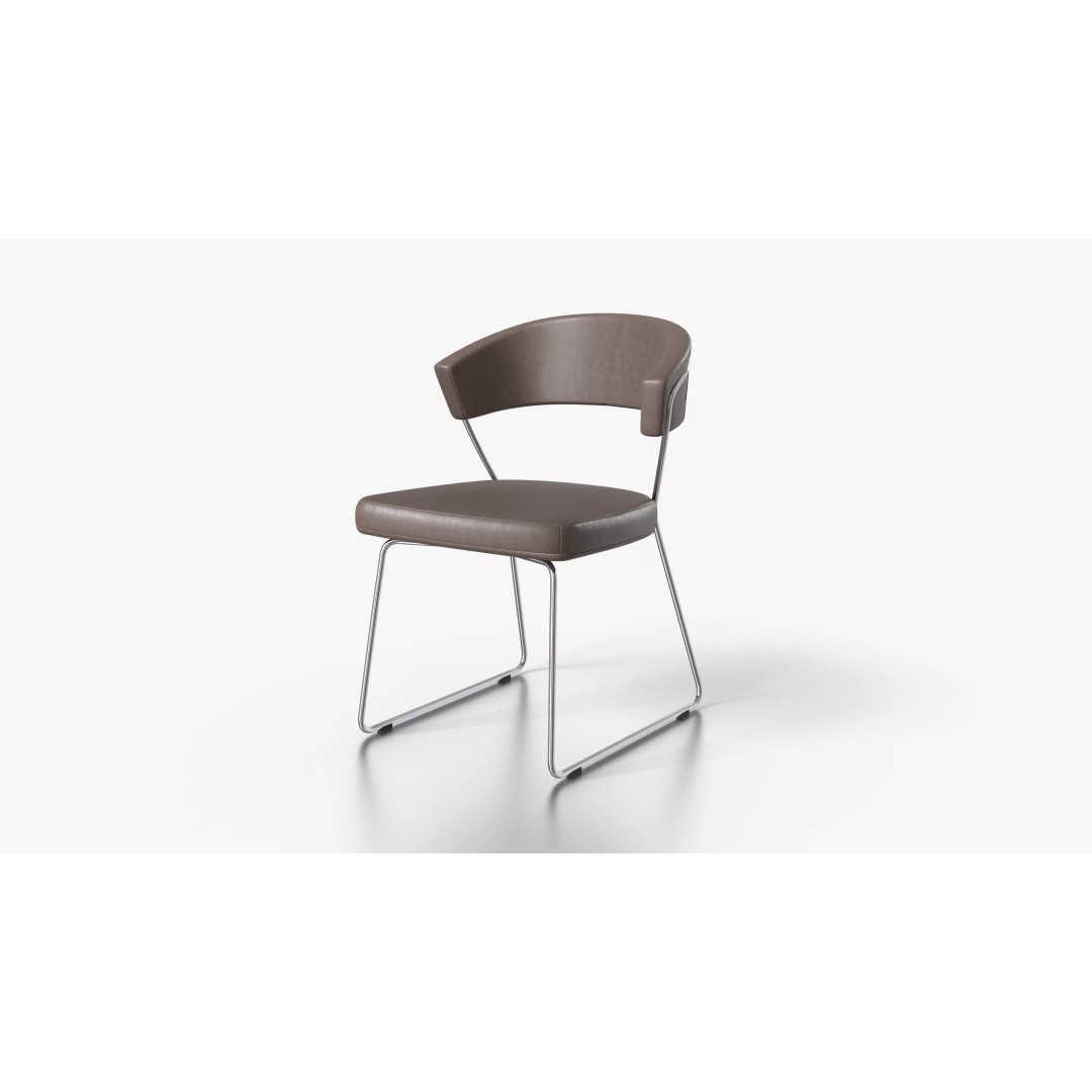 Steel Edge Chair 3D Model – Low Poly Furniture Asset, FBX - View 2