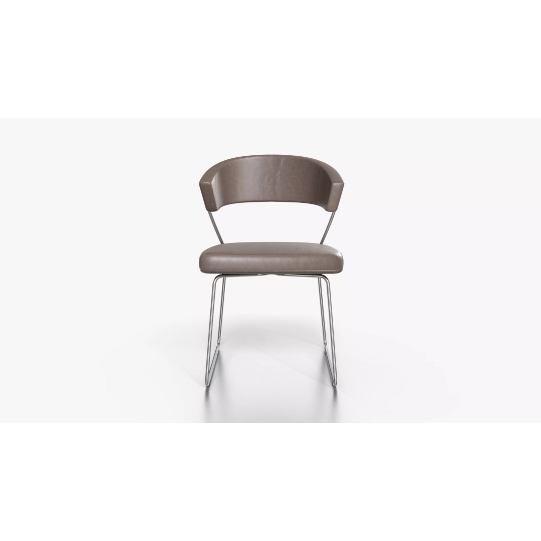 Steel Edge Chair 3D Model – Low Poly Furniture Asset, FBX - View 5