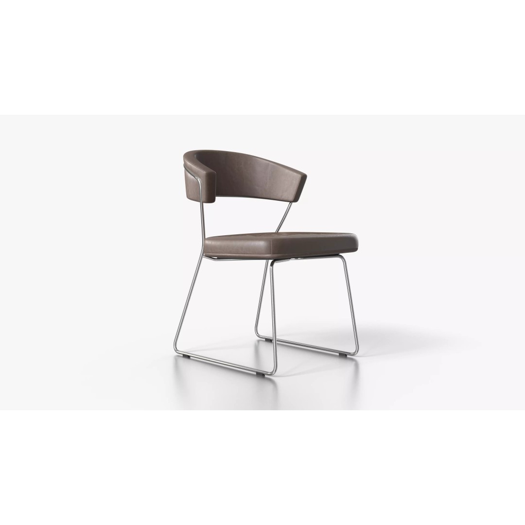 Steel Edge Chair 3D Model – Low Poly Furniture Asset, FBX - View 6