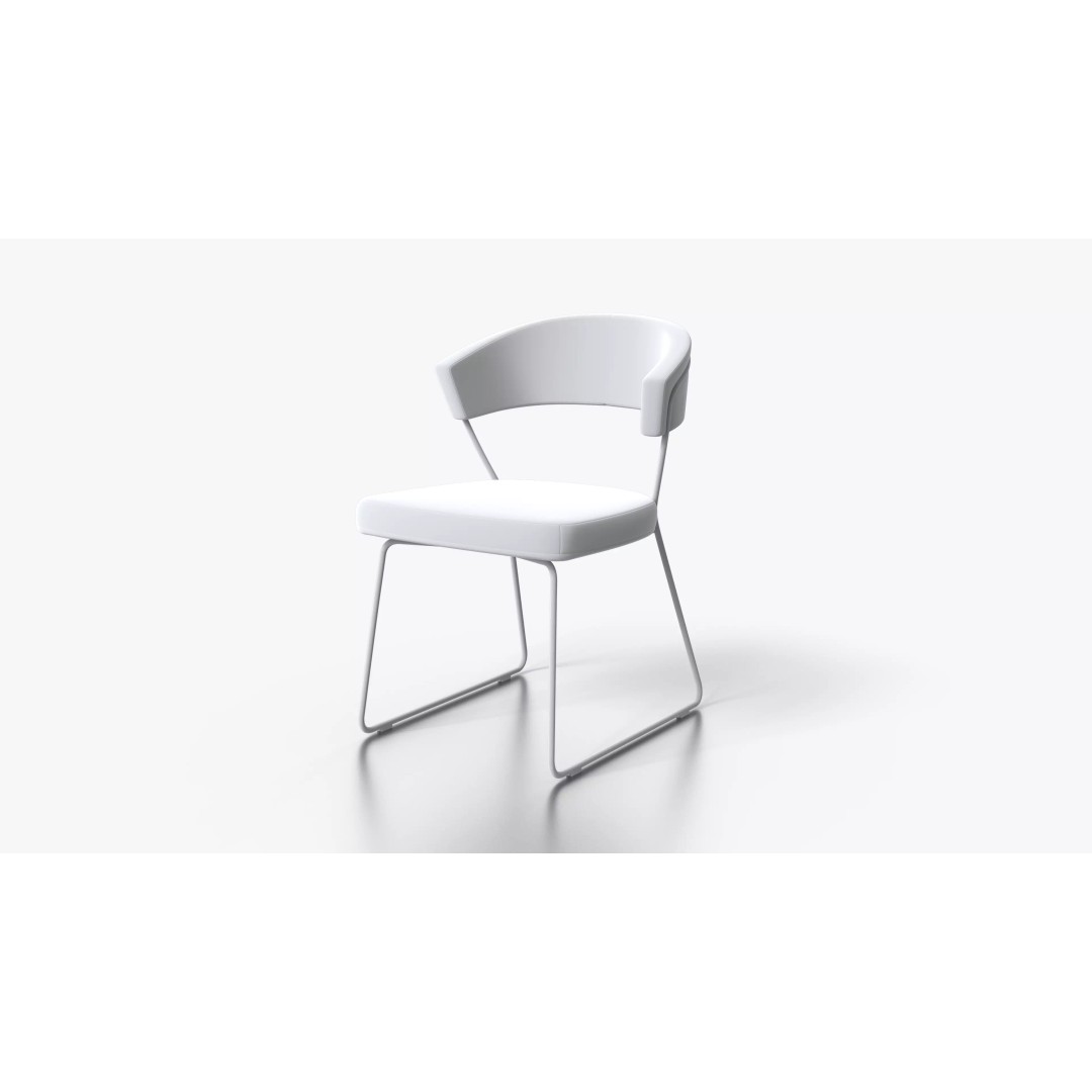 Steel Edge Chair 3D Model – Low Poly Furniture Asset, FBX - View 9