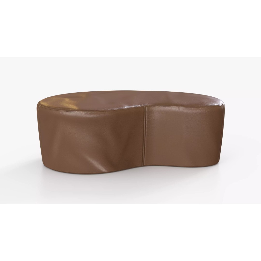 Ottoman Leather Big 3D Model – Low Poly PBR Furniture Asset, FBX - View 6