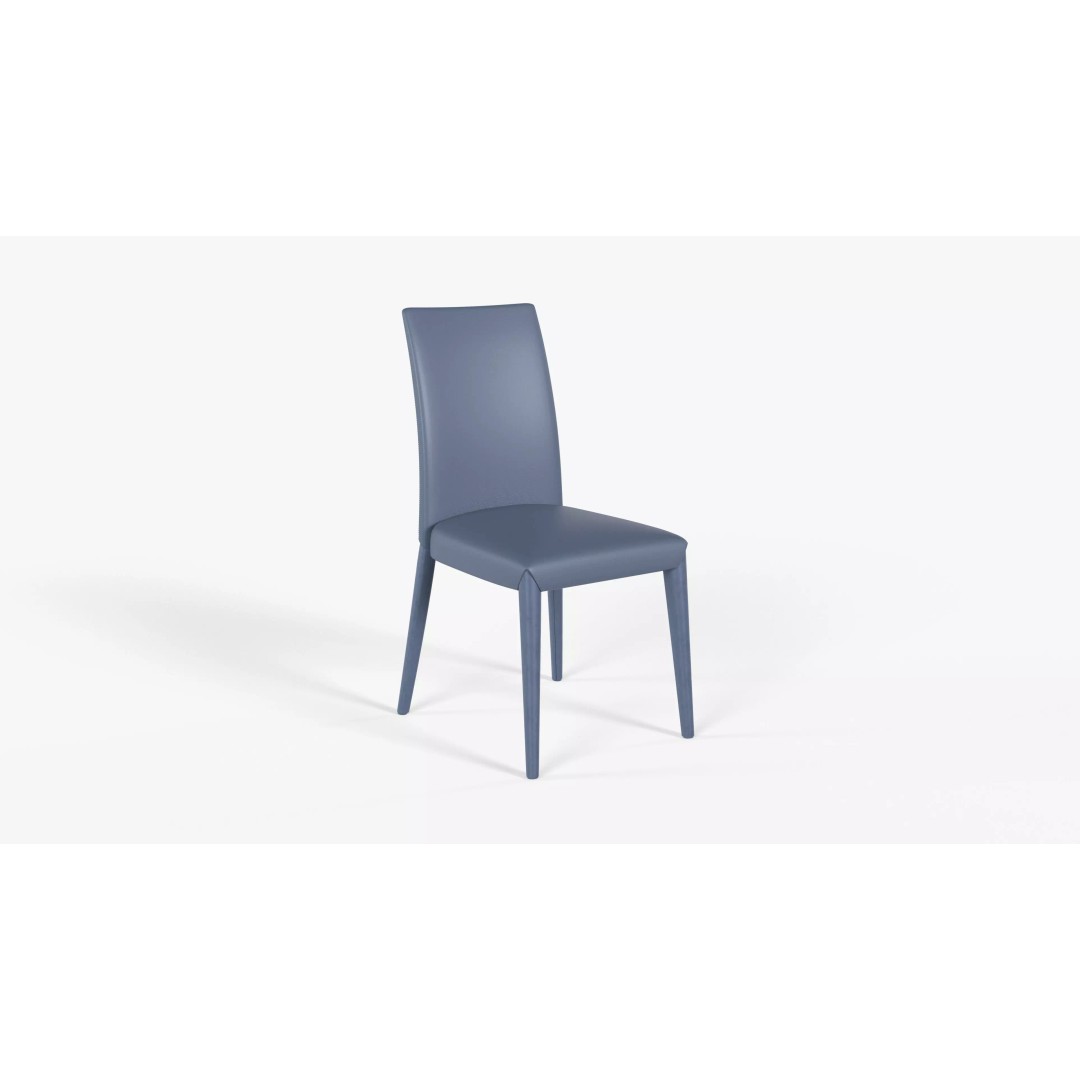Gray Fabric Chair 3D Model – High Quality Dining Furniture, FBX - View 2