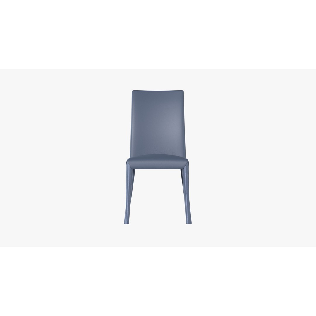 Gray Fabric Chair 3D Model – High Quality Dining Furniture, FBX - View 5