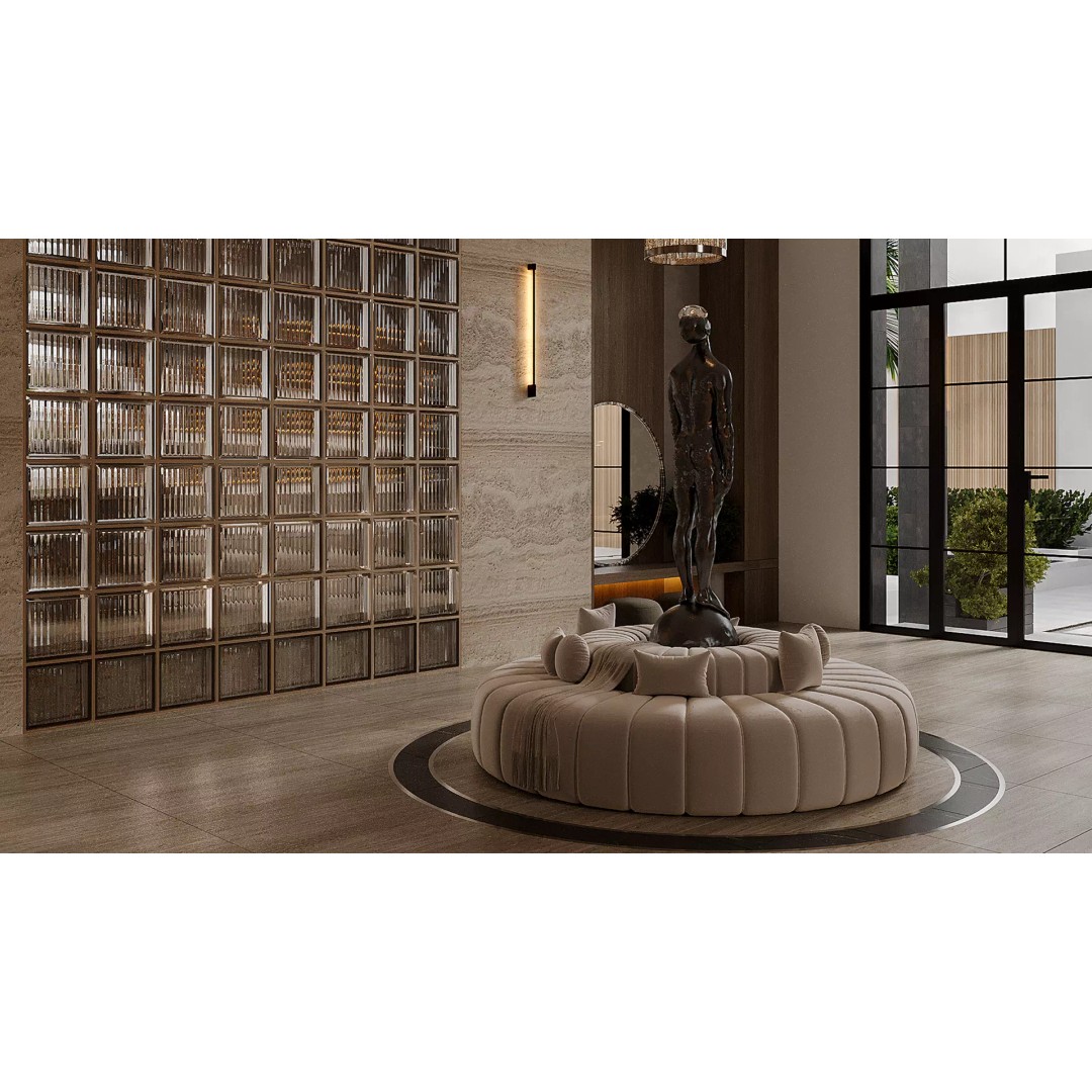 Modern Living Room & Kitchen 3D Model – Luxurious Interior Design, FBX - View 22