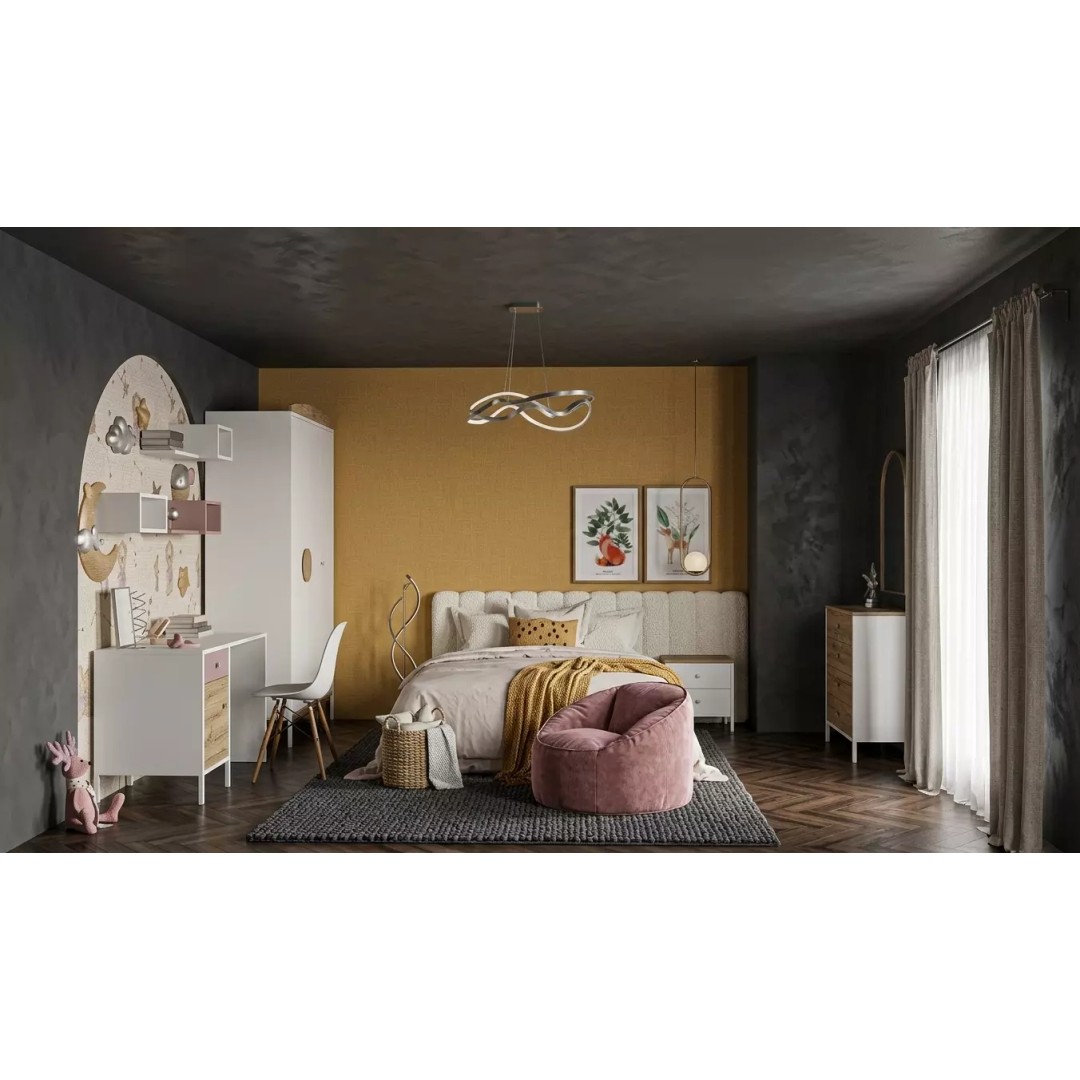 Modern Kids Bedroom 3D Model – Low Poly Interior with Cozy Decor - View 4