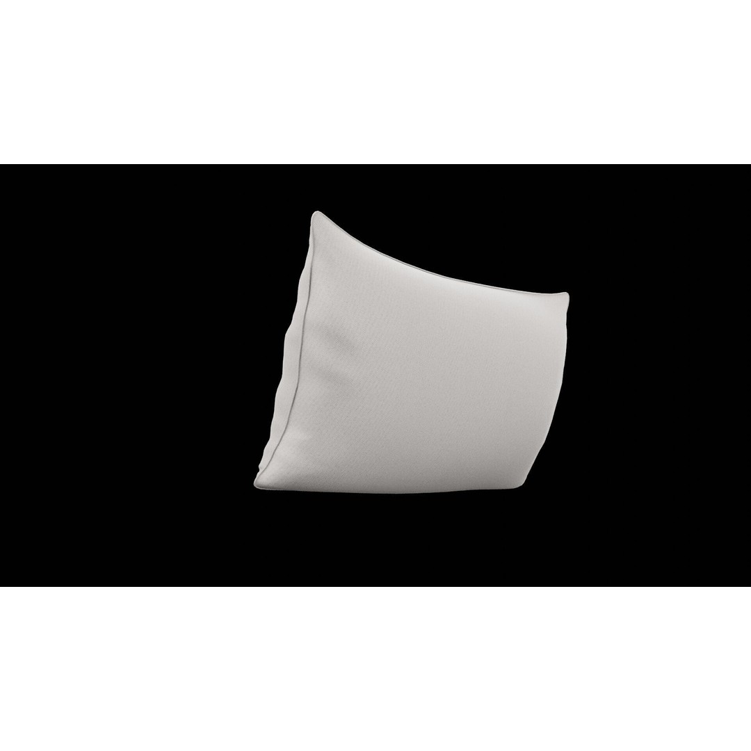 Bedroom Pillow 3D Model – Low Poly Furniture Asset, FBX, PBR