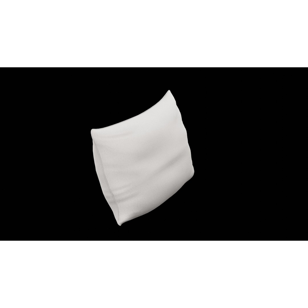 Bedroom Pillow 3D Model – Low Poly Furniture Asset, FBX, PBR - View 5