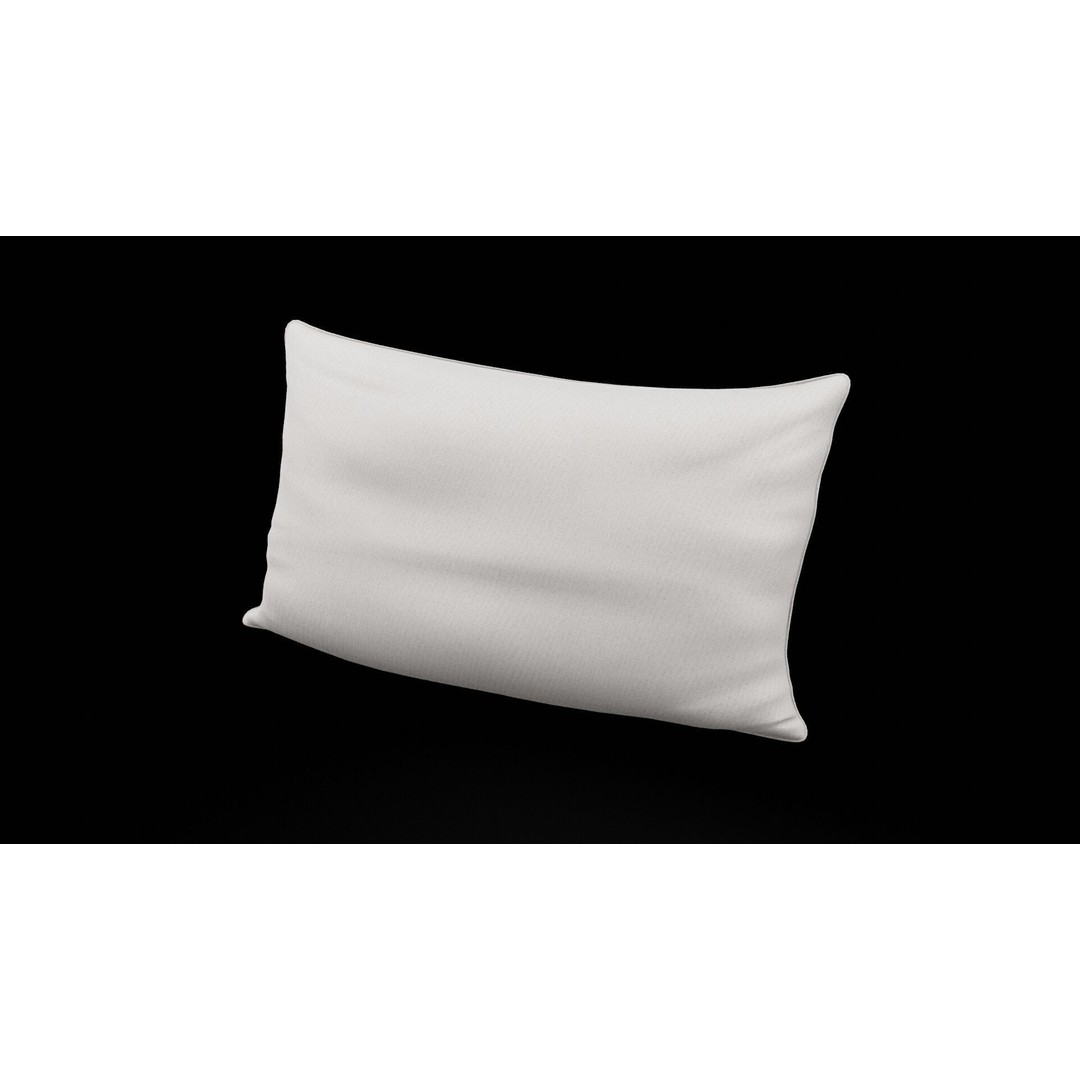 Bedroom Pillow 3D Model – Low Poly Furniture Asset, FBX, PBR - View 8