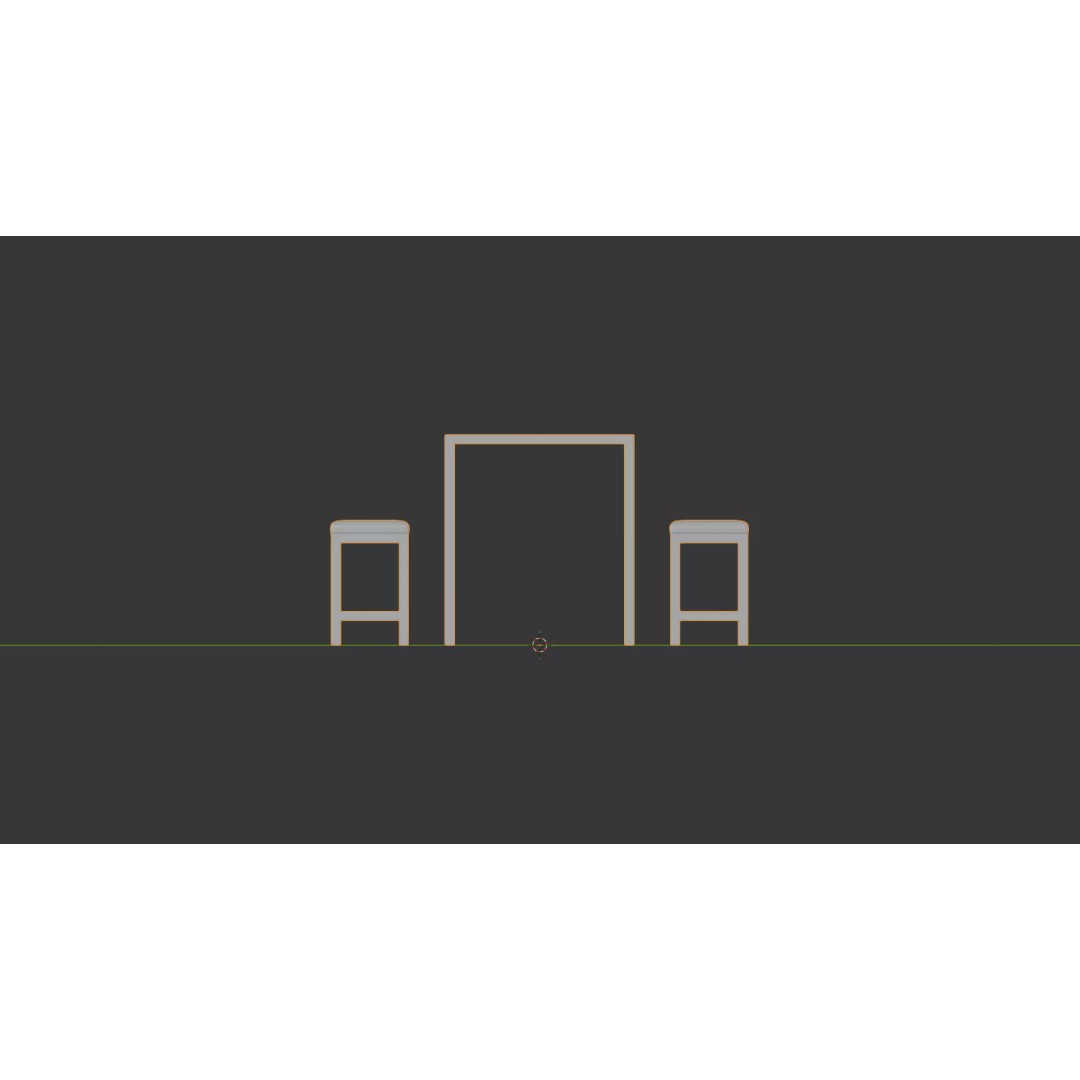 Dining Room Table Set 3D Model – Modern Low-Poly Furniture, FBX - View 10