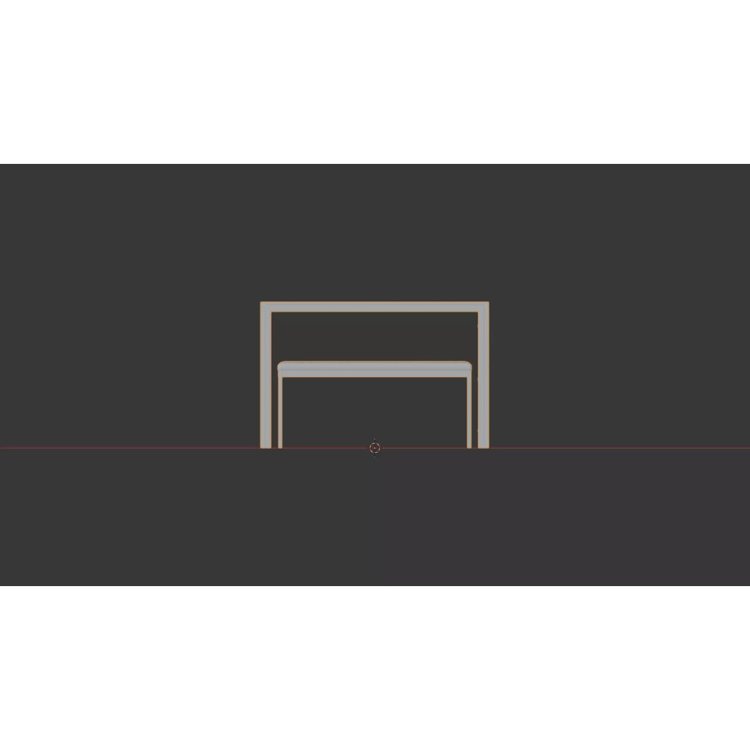 Dining Room Table Set 3D Model – Modern Low-Poly Furniture, FBX - View 6