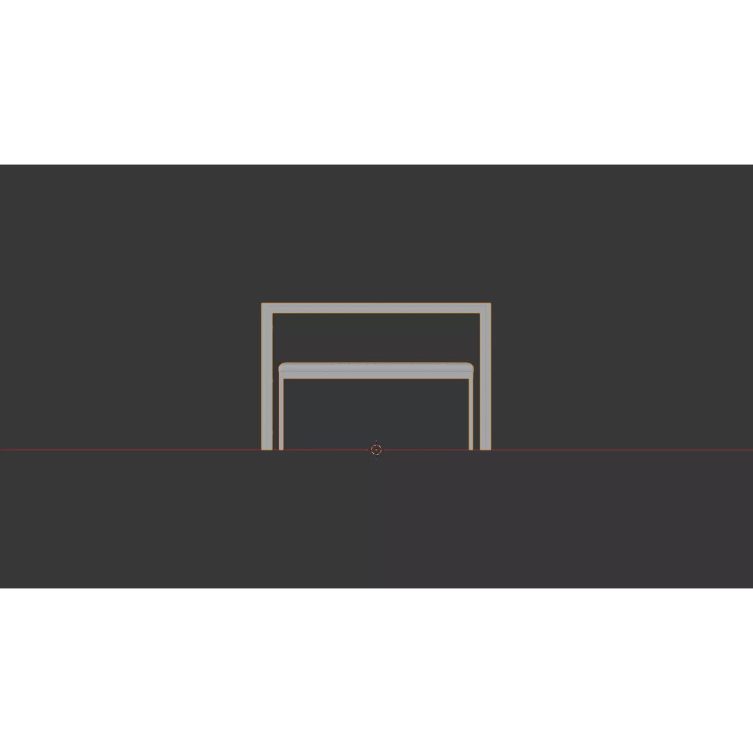 Dining Room Table Set 3D Model – Modern Low-Poly Furniture, FBX - View 8