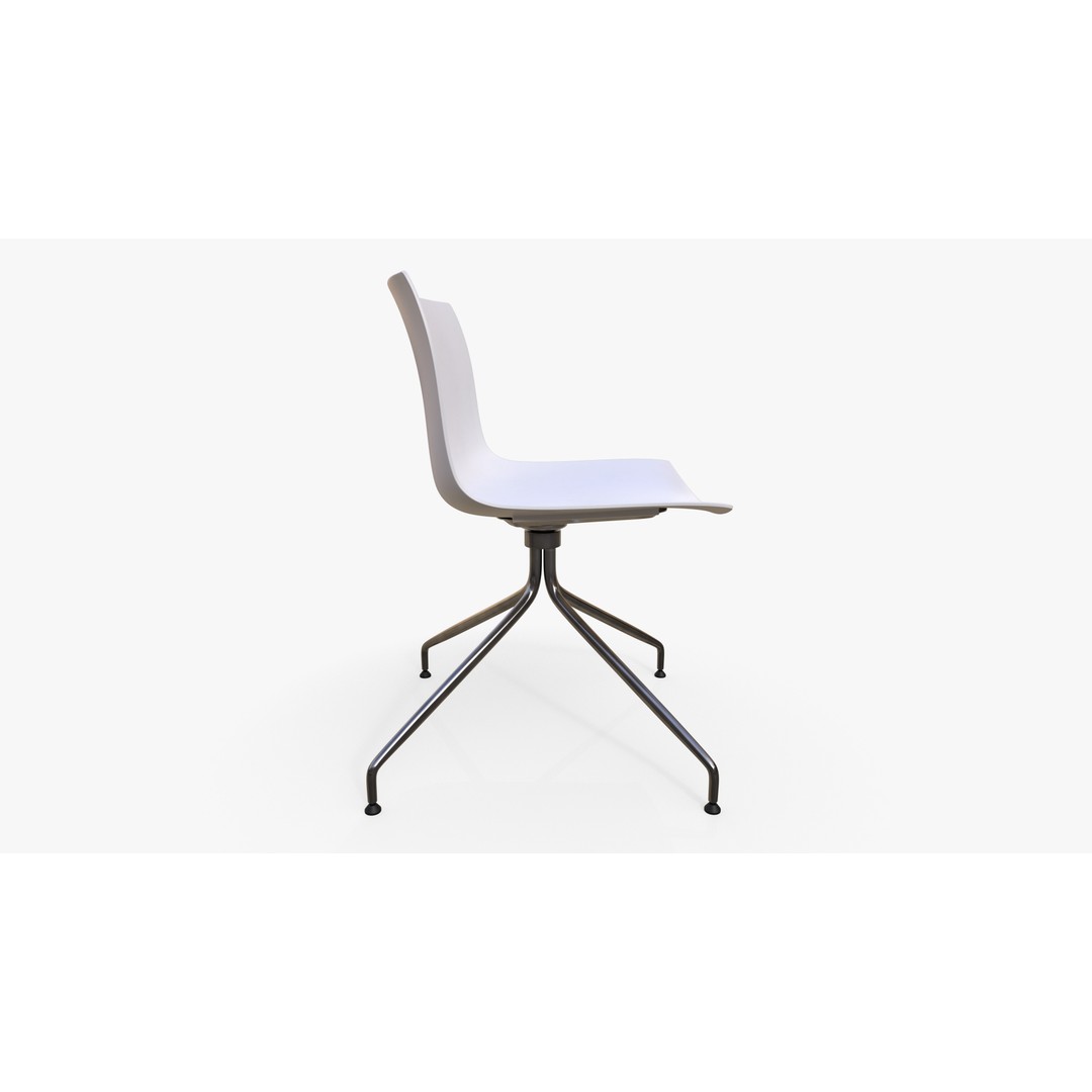Plastic Chair 3D Model – Low Poly PBR Furniture Asset, FBX - View 7