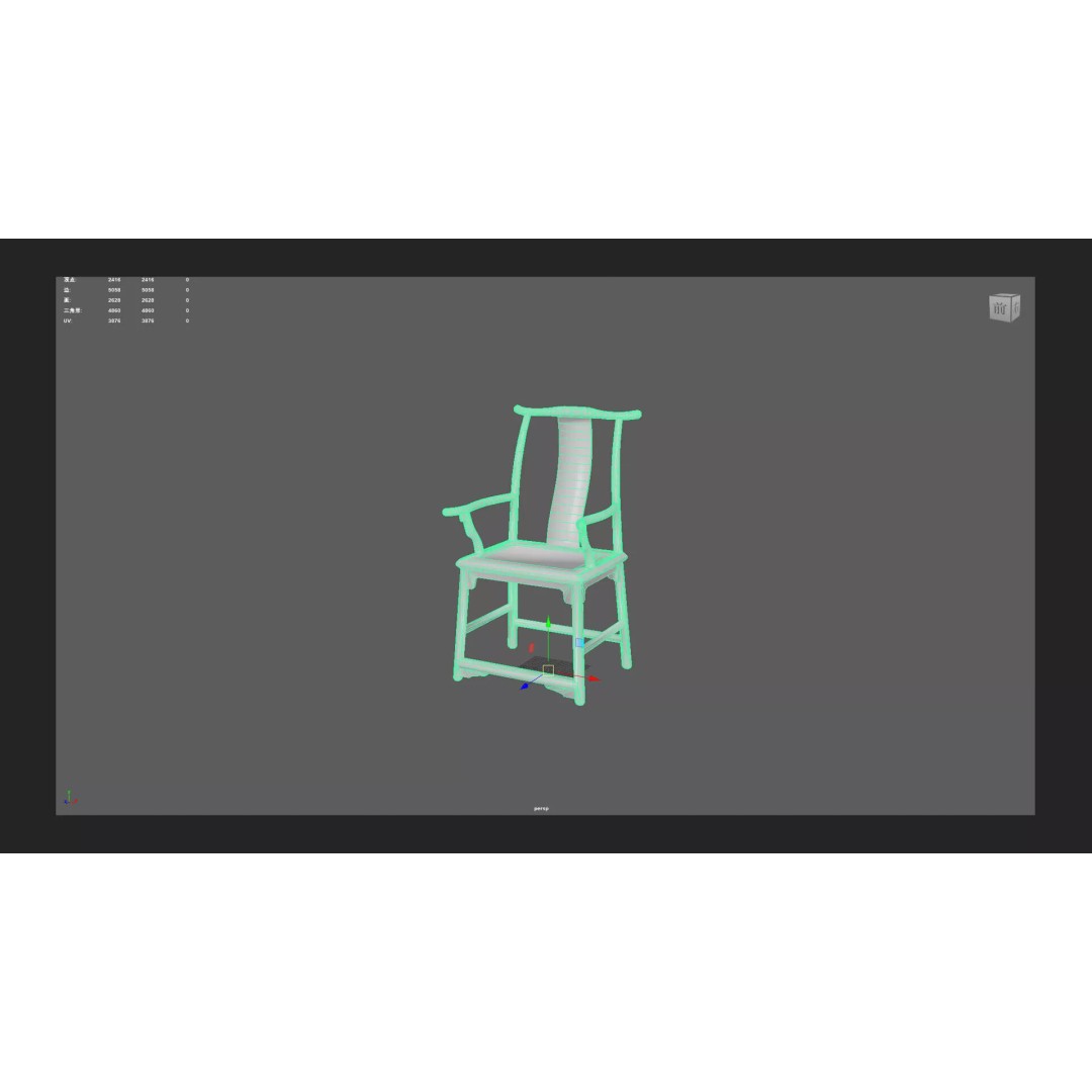 Table and Chairs 3D Model – Low Poly Furniture Asset, FBX, OBJ