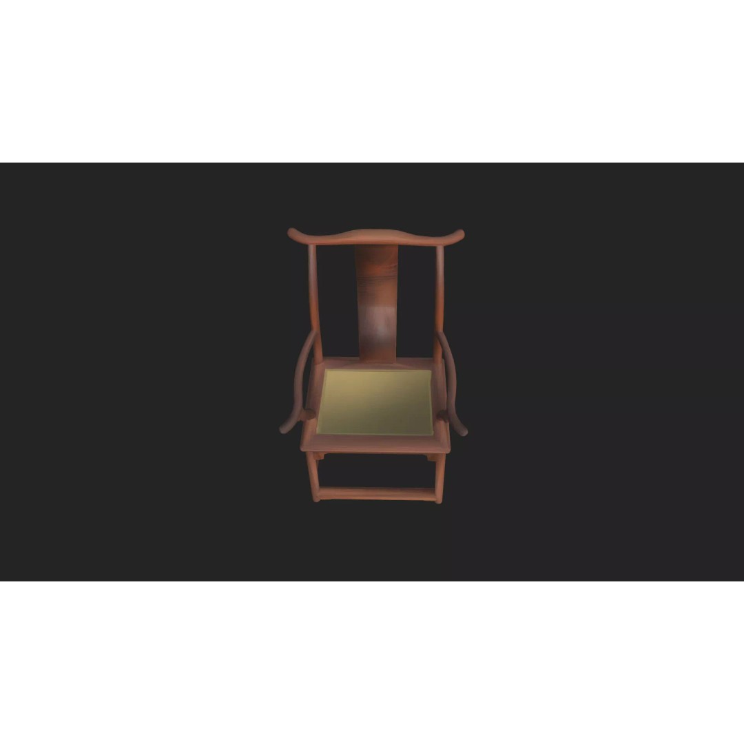 Table and Chairs 3D Model – Low Poly Furniture Asset, FBX, OBJ - View 13