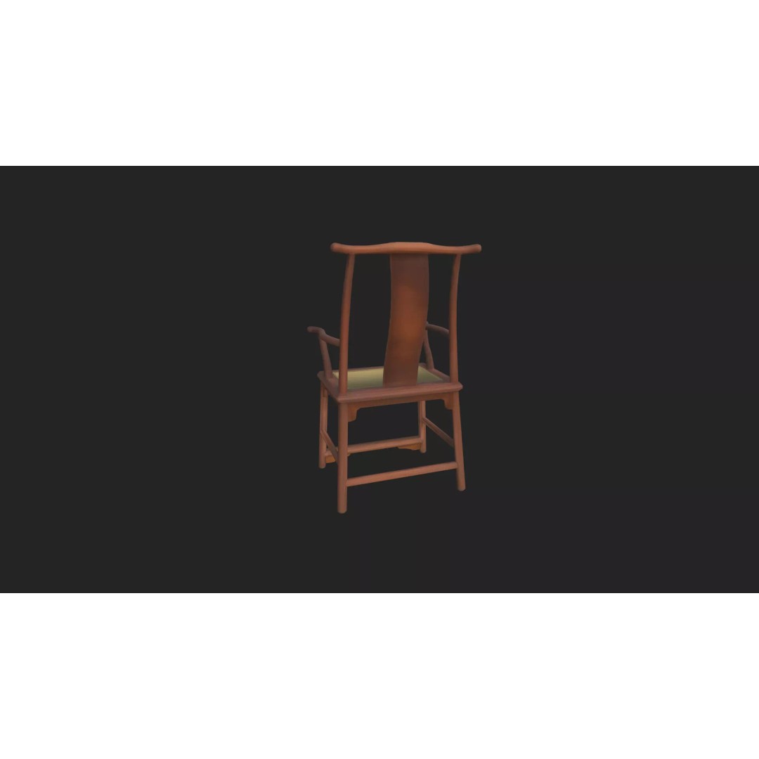 Table and Chairs 3D Model – Low Poly Furniture Asset, FBX, OBJ - View 6