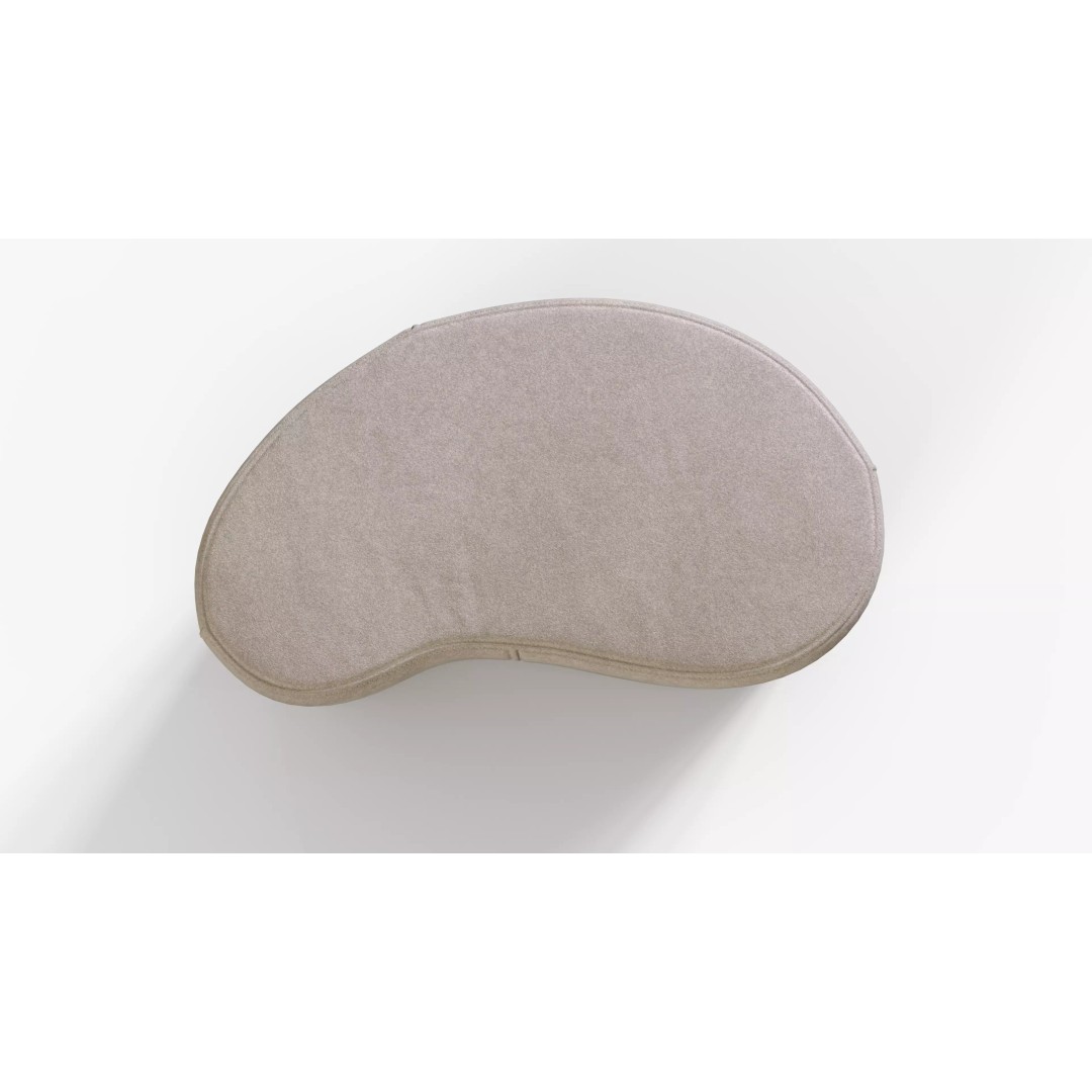 Ottoman 3D Model – Low Poly Fabric Seating Asset, FBX - View 5