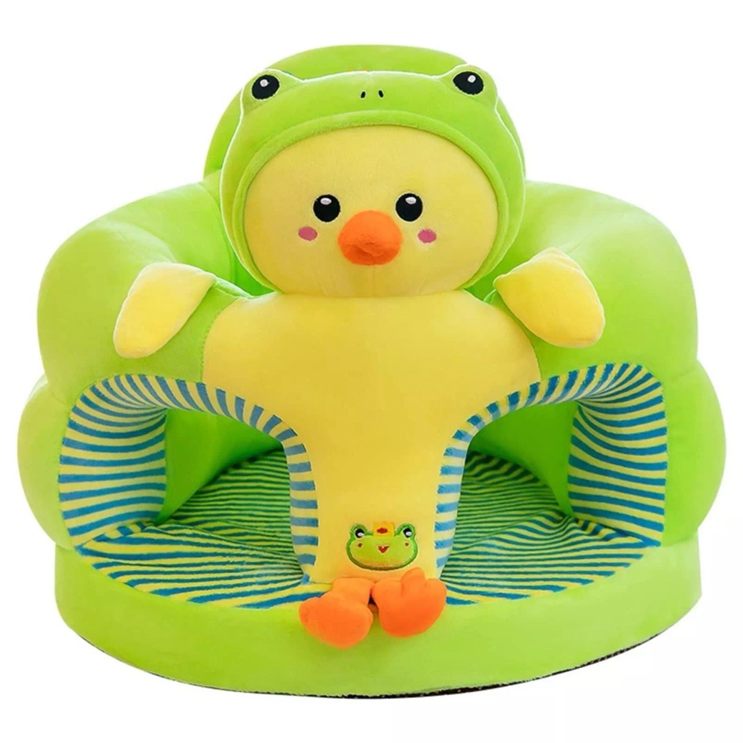 Plush Baby Support Seat 3D Model – Low Poly Frog-Chick Design, FBX - View 2