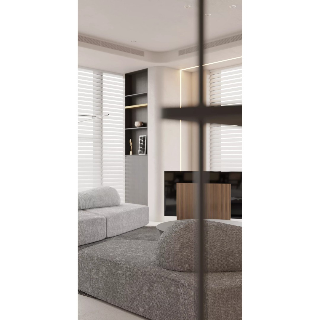 Modern Living Room 3D Model – Photo Realistic Interior Asset, FBX & OBJ - View 10