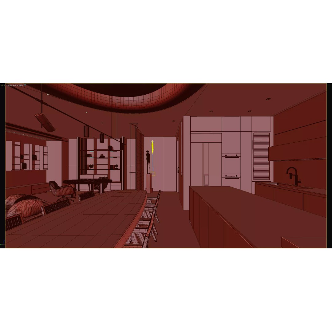Modern Living Room 3D Model – Photo Realistic Interior Asset, FBX & OBJ - View 13