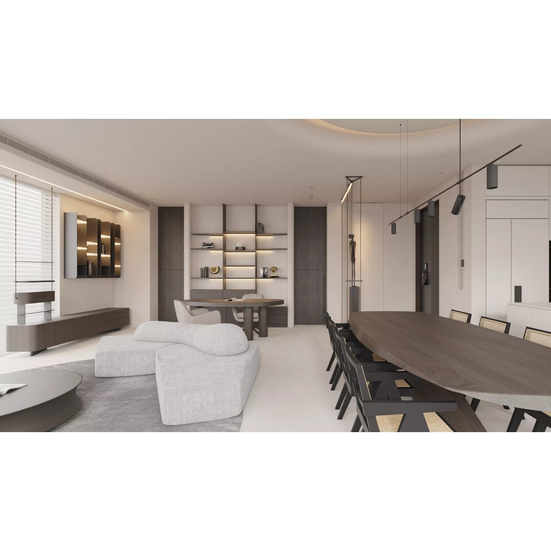 Modern Living Room 3D Model – Photo Realistic Interior Asset, FBX & OBJ - View 2