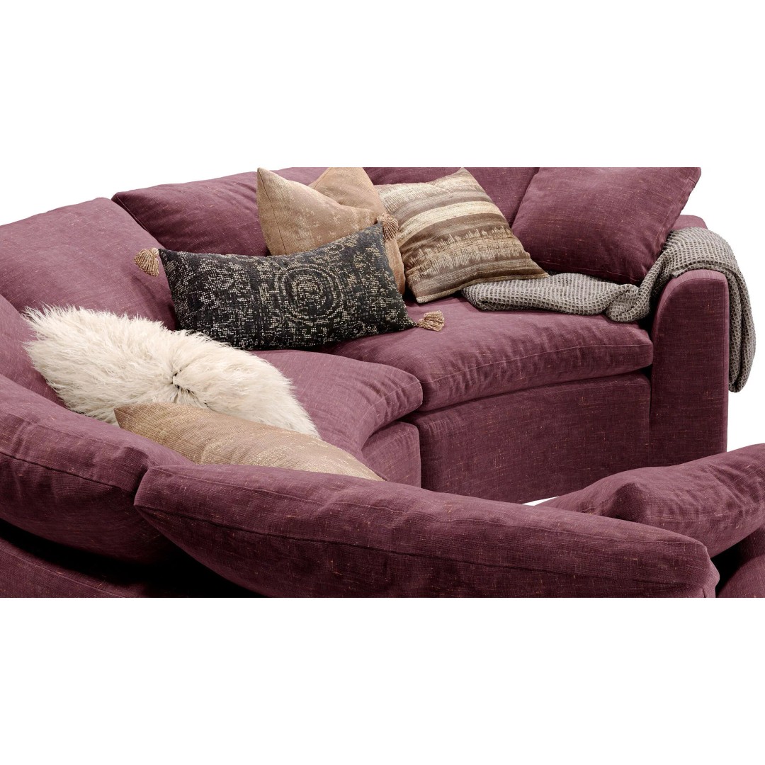 Cloud Semicircle Sofa 3D Model – Curved Modular Design, FBX & OBJ - View 9