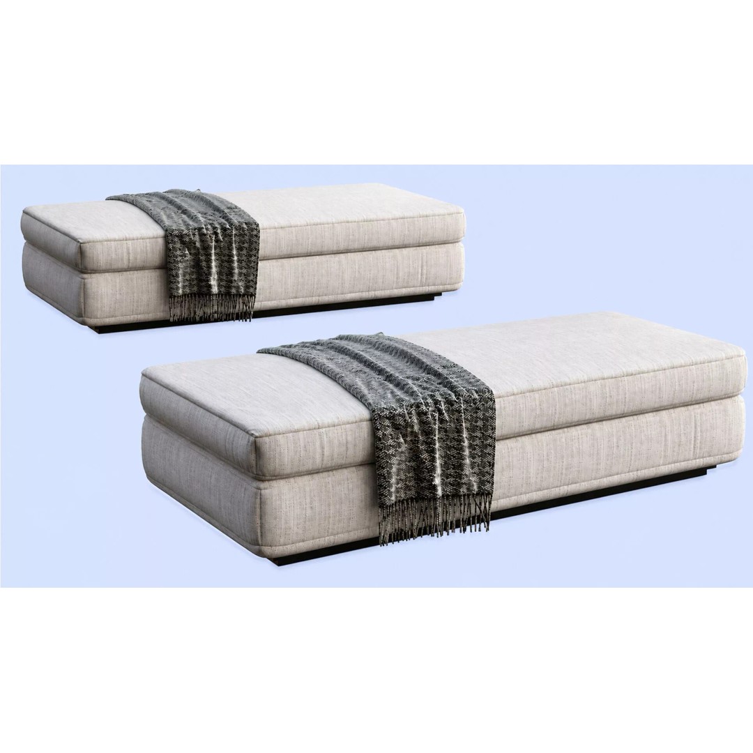Modern Upholstered Sofa 3D Model – Premium PBR Asset for Archviz - View 3