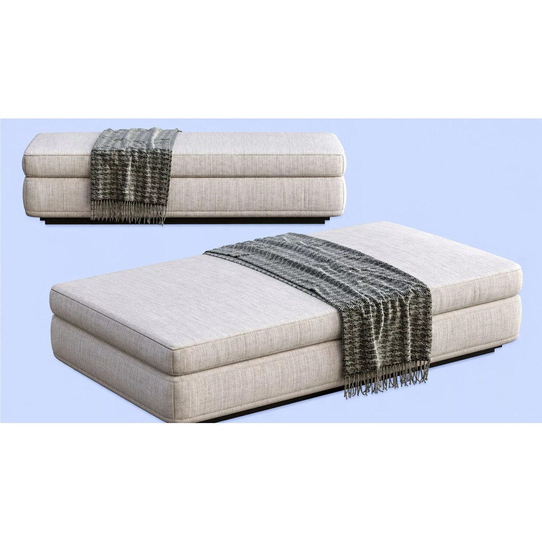 Modern Upholstered Sofa 3D Model – Premium PBR Asset for Archviz - View 4