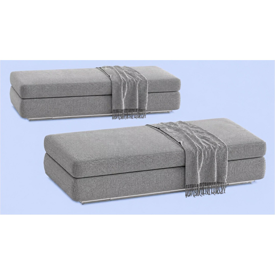 Modern Upholstered Sofa 3D Model – Premium PBR Asset for Archviz - View 5