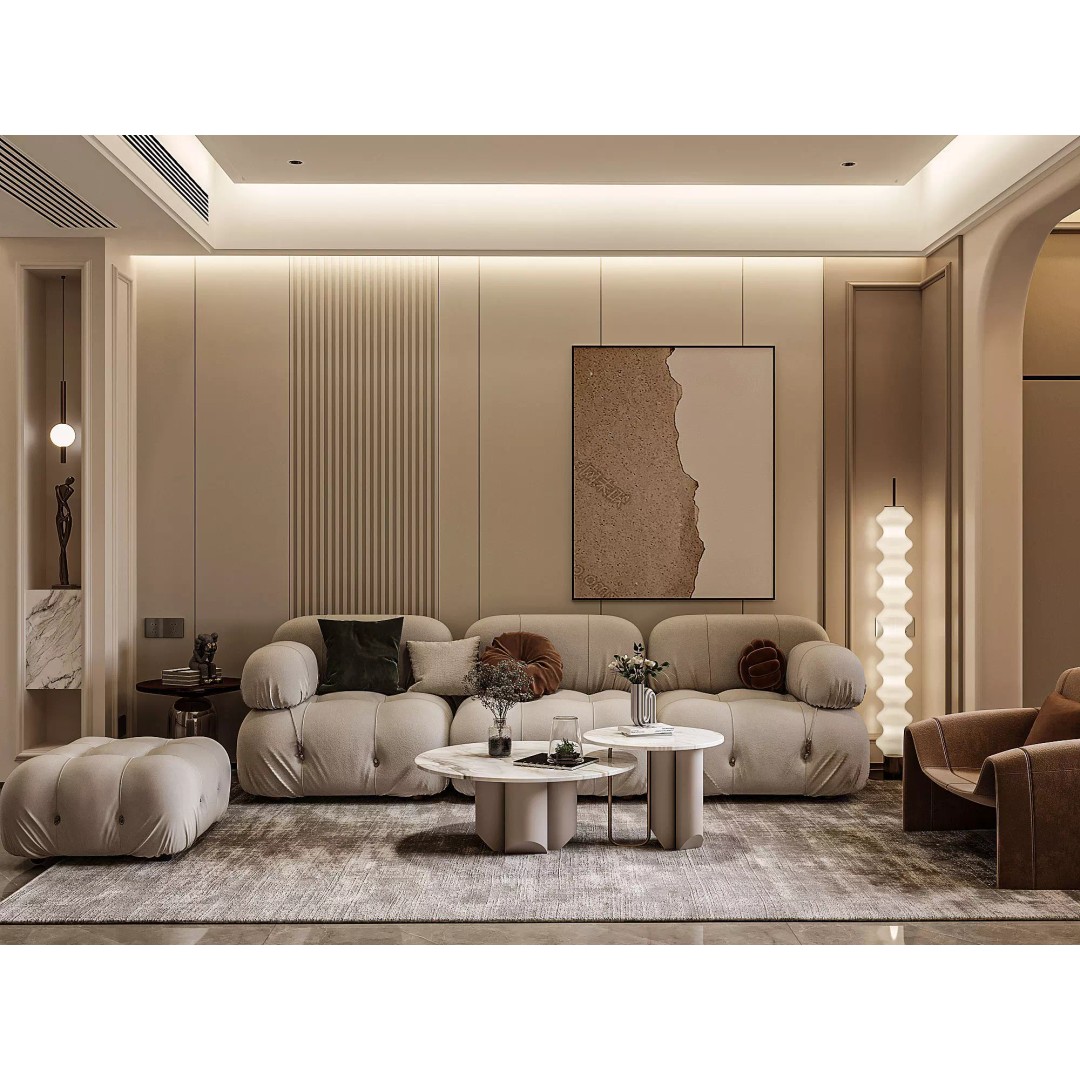 Modern House 3D Model – Low Poly Interior Design Asset, FBX - View 2