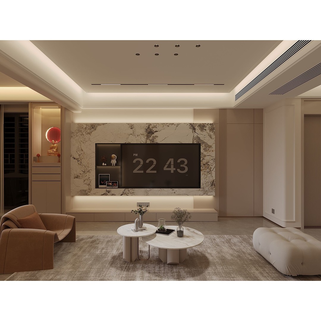 Modern House 3D Model – Low Poly Interior Design Asset, FBX - View 6