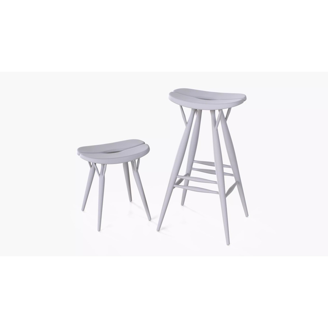 Artek Pirkka Stool 3D Model – Low Poly PBR Furniture Asset, FBX - View 10