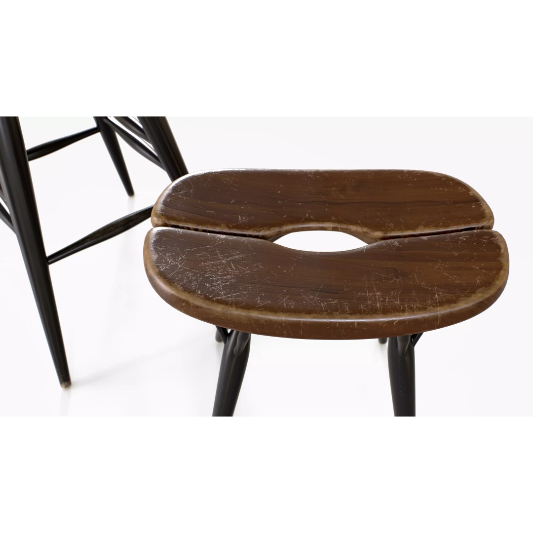 Artek Pirkka Stool 3D Model – Low Poly PBR Furniture Asset, FBX - View 7