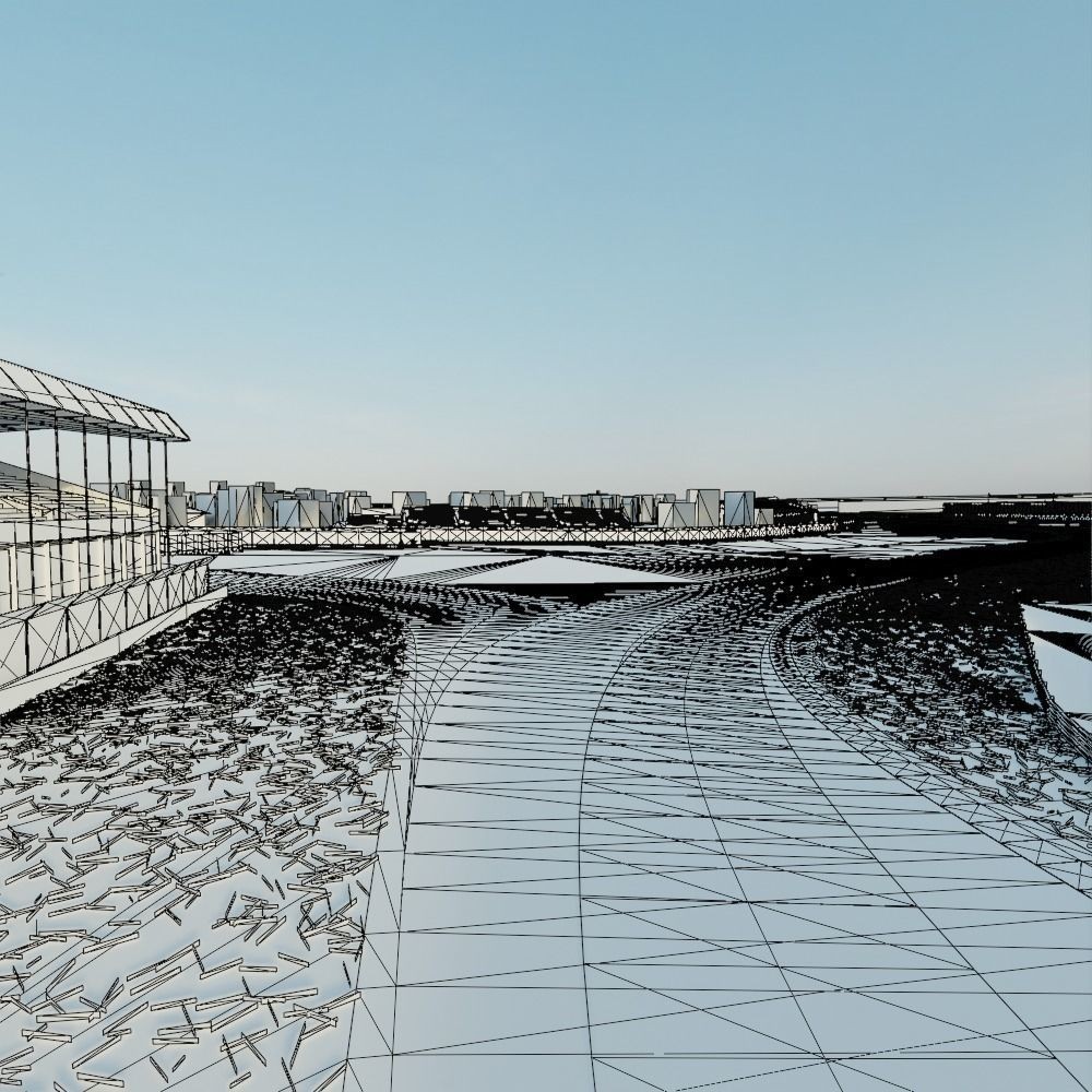 Silverstone Circuit - Low-Poly Game-Ready 3D Model