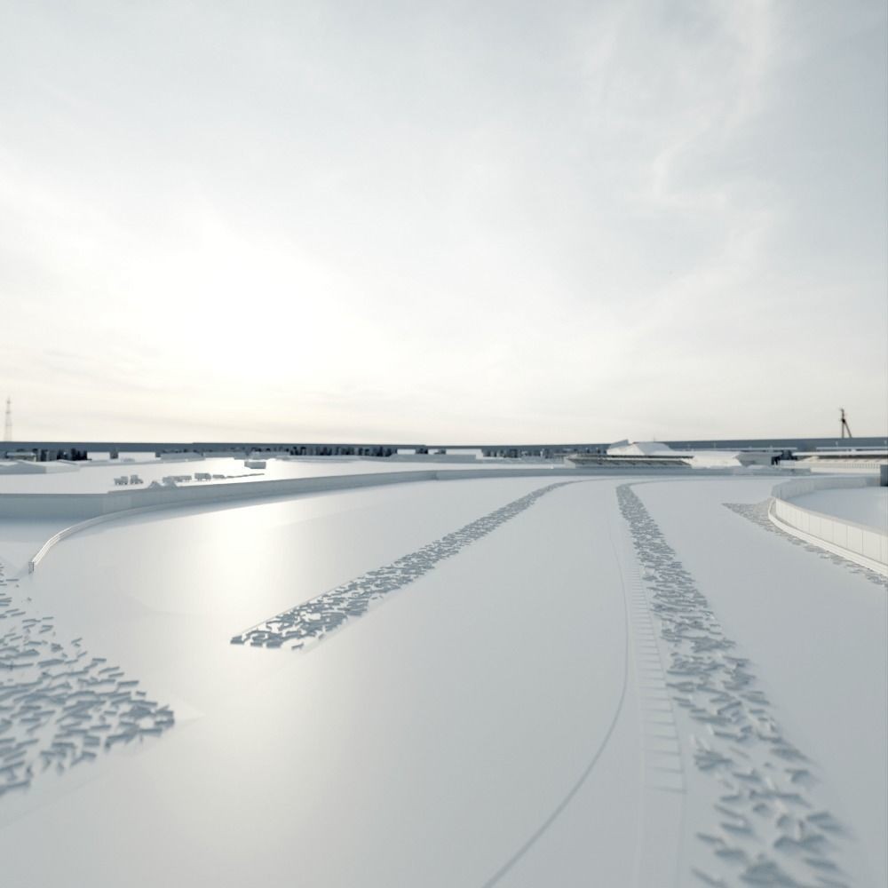 Silverstone Circuit - Low-Poly Game-Ready 3D Model - View 12