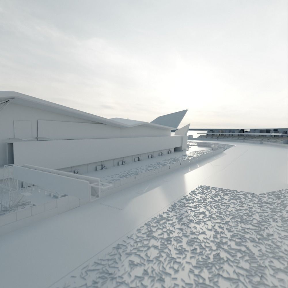 Silverstone Circuit - Low-Poly Game-Ready 3D Model - View 13