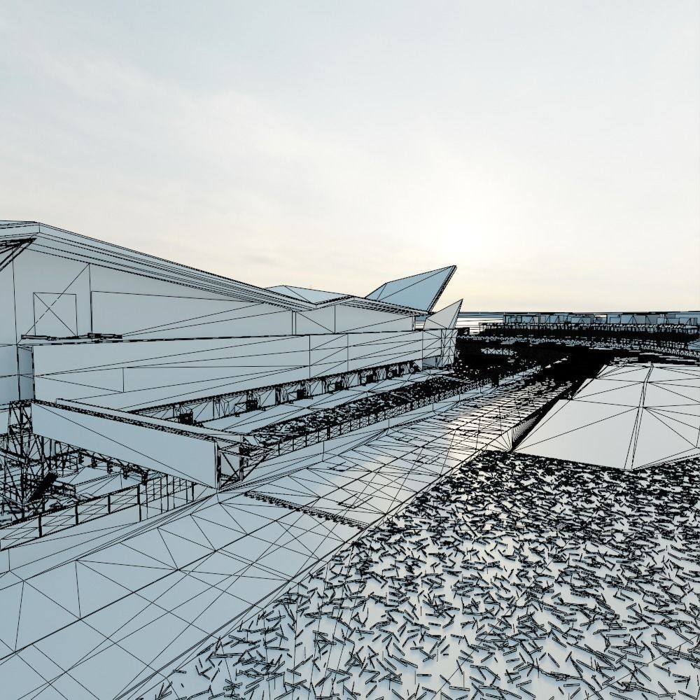 Silverstone Circuit - Low-Poly Game-Ready 3D Model - View 18