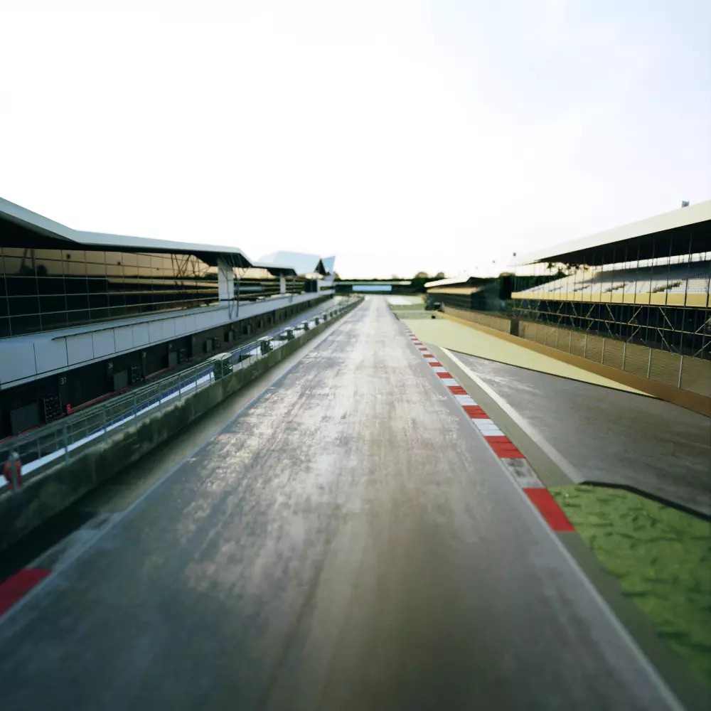 Silverstone Circuit - Low-Poly Game-Ready 3D Model - View 2