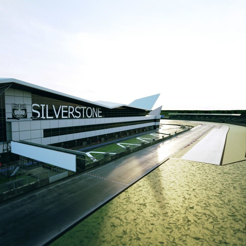 Silverstone Circuit - Low-Poly Game-Ready 3D Model - View 3