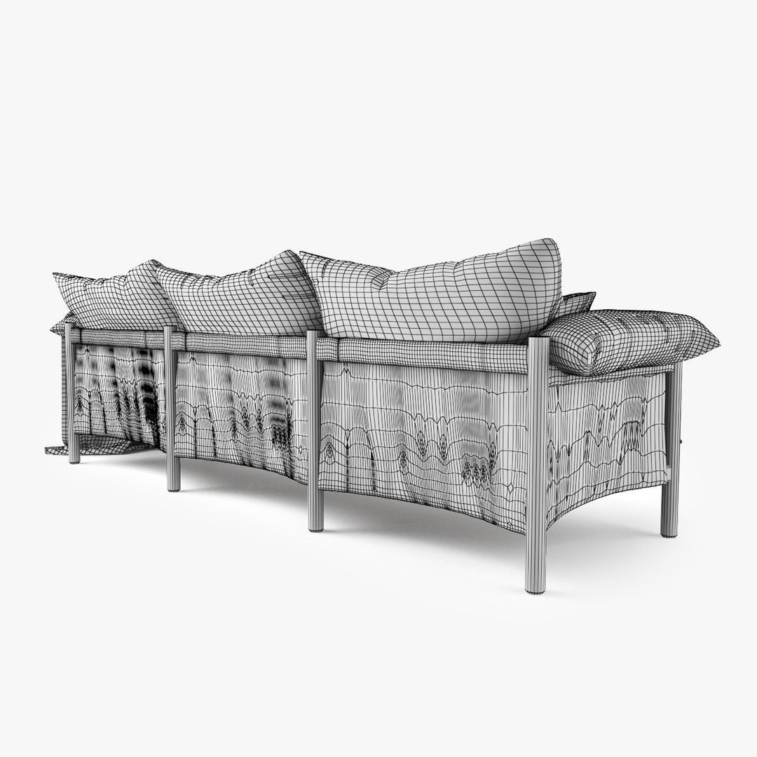 Jardan Wilfred Sofa 3D Model – Modern Sofa Set with PBR Textures - View 11
