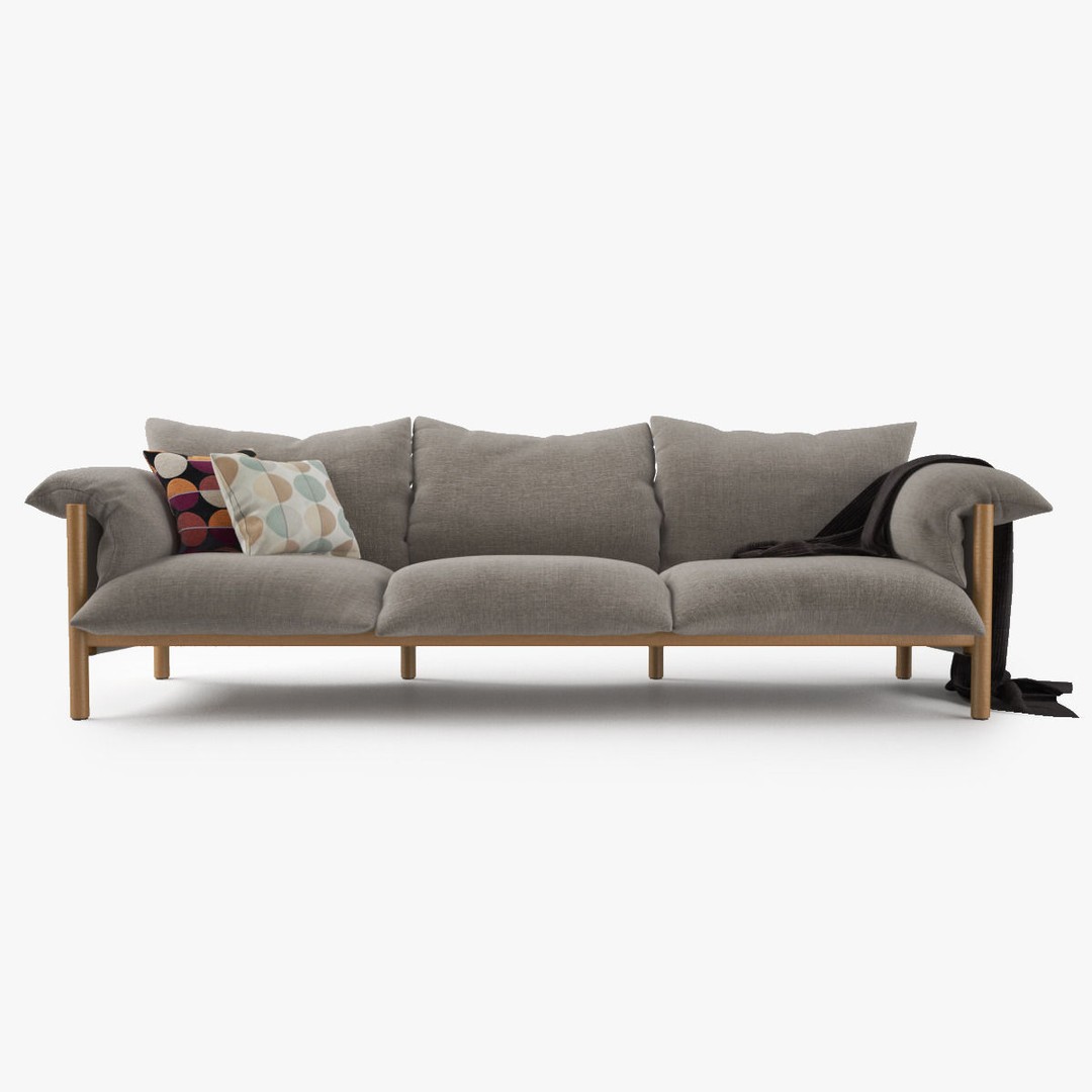 Jardan Wilfred Sofa 3D Model – Modern Sofa Set with PBR Textures - View 3