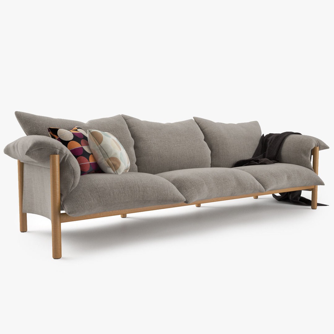 Jardan Wilfred Sofa 3D Model – Modern Sofa Set with PBR Textures - View 5