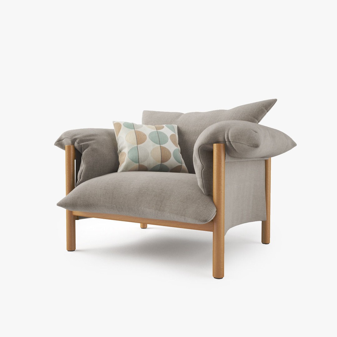 Jardan Wilfred Sofa 3D Model – Modern Sofa Set with PBR Textures - View 6