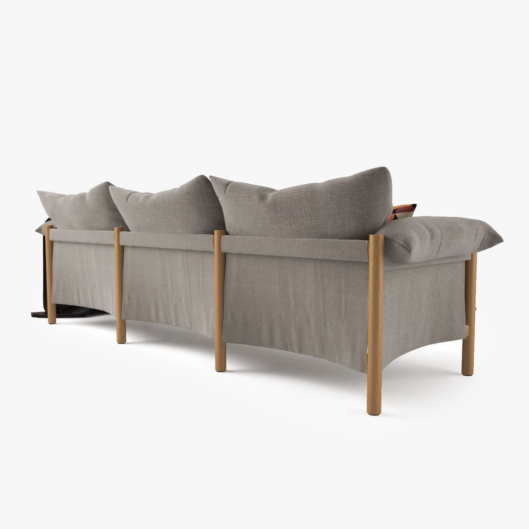 Jardan Wilfred Sofa 3D Model – Modern Sofa Set with PBR Textures - View 7