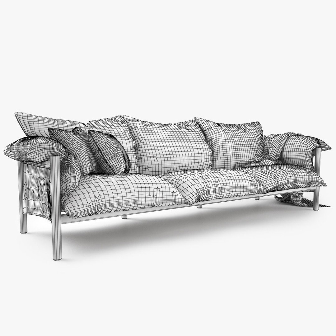 Jardan Wilfred Sofa 3D Model – Modern Sofa Set with PBR Textures - View 9