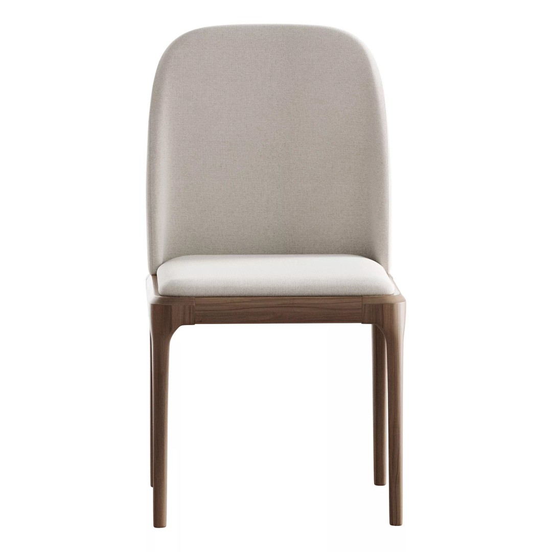 Leather Scandinavian Restaurant Side Chair 3D Model – PBR, FBX, OBJ - View 13