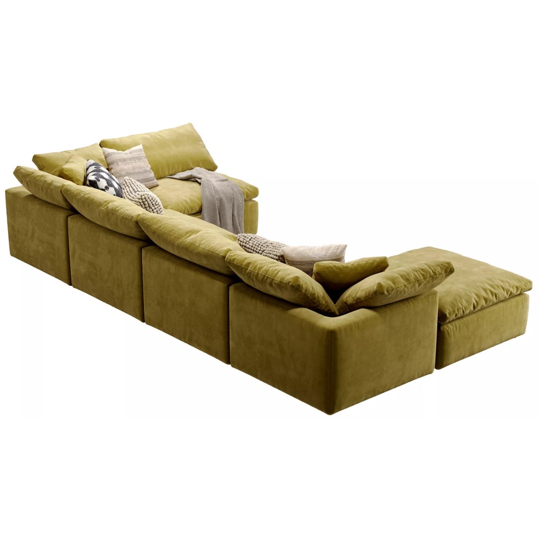 Cloud Grand U-Sofa Bumper Sectional 3D Model – Luxury Sofa with Textures - View 16