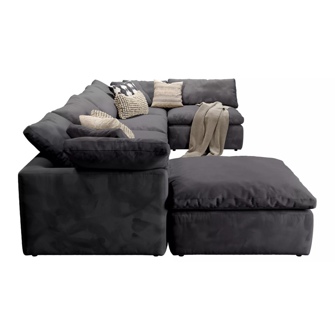 Cloud Grand U-Sofa Bumper Sectional 3D Model – Luxury Sofa with Textures - View 8