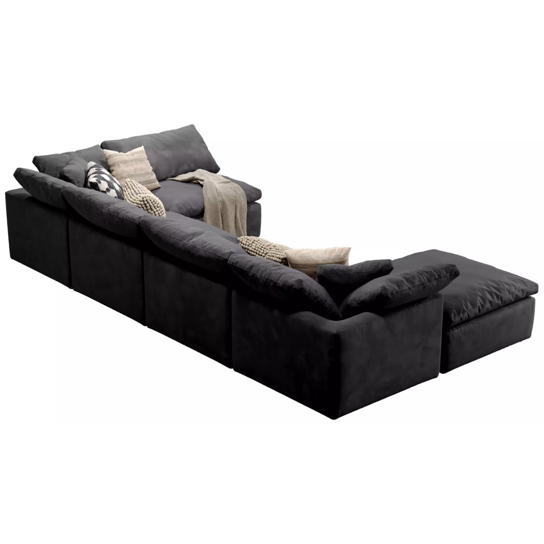 Cloud Grand U-Sofa Bumper Sectional 3D Model – Luxury Sofa with Textures - View 9